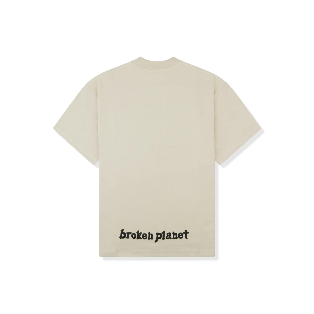 Broken Planet Believe In Shooting Stars T-Shirt Bone White