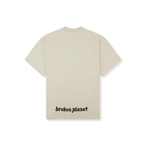 Broken Planet Believe In Shooting Stars T-Shirt Bone White