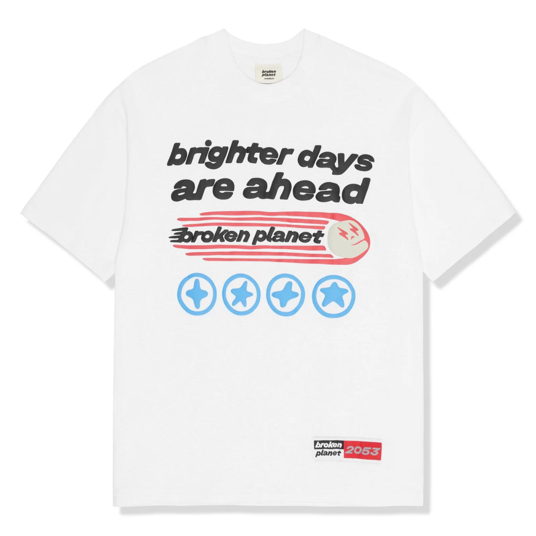 Broken Planet Brighter Days Ahead T-Shirt White