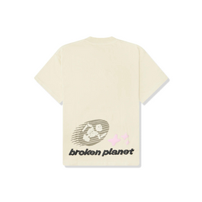 Broken Planet Cosmic Speed T-Shirt Bone White