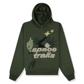 Broken Planet Space Trails Hoodie Green